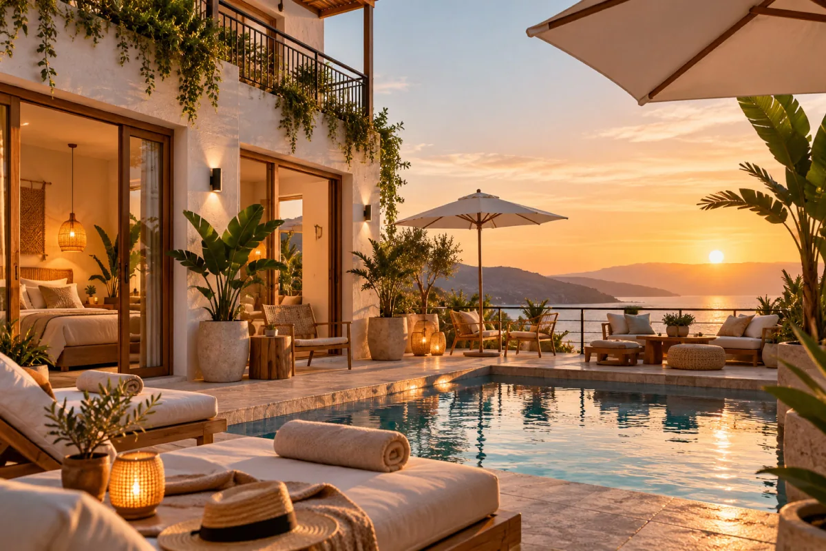Concepto visual de hotel boutique