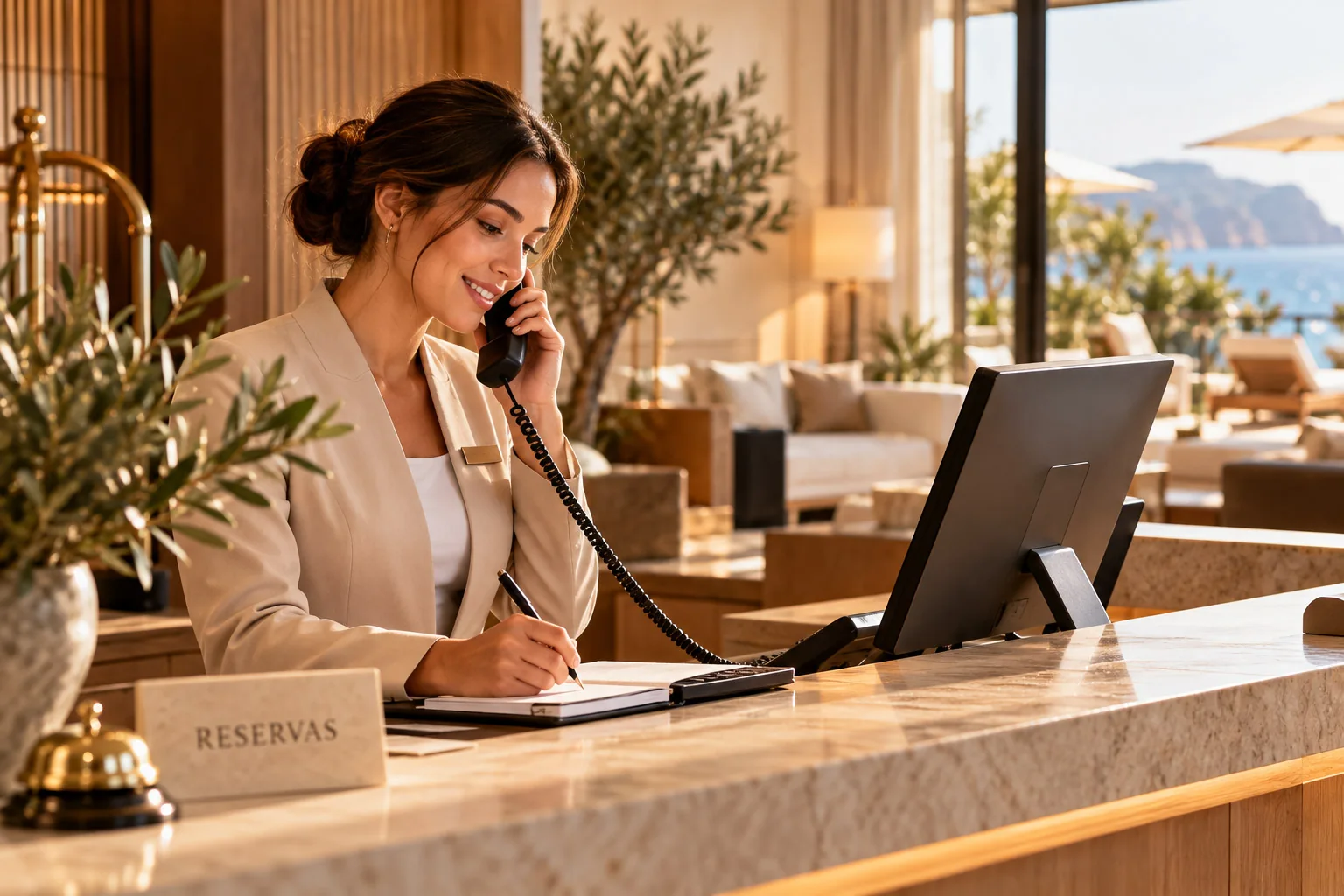 Atención telefónica y gestión de reservas hoteleras